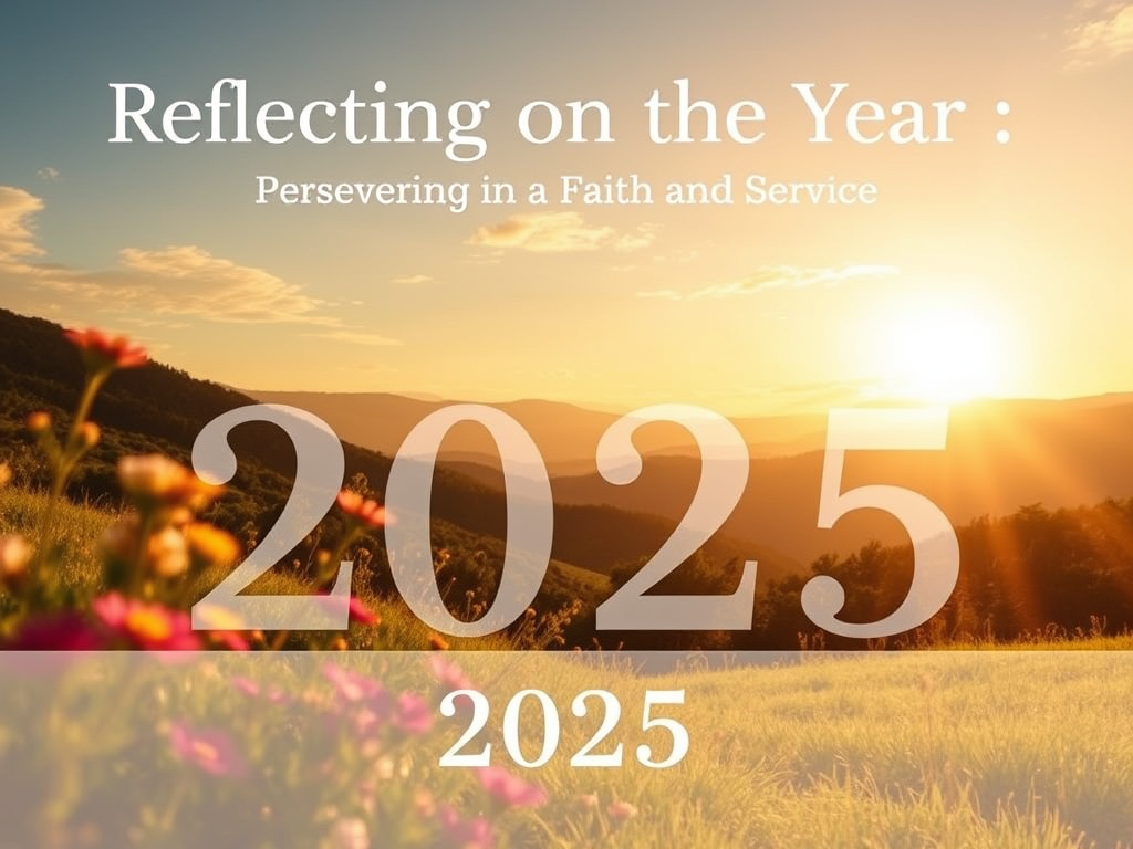 Dec 31 Reflecting on the Year: Persevering in Faith and Service